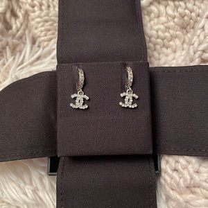 Authentic Chanel 22B hoop earrings